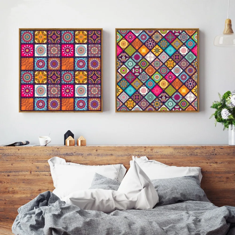 

DIY алмазная живопись 5D религия Мандала набор крестиков вышивка полная круглая дрель Алмазная мозаика украшение дома RS200