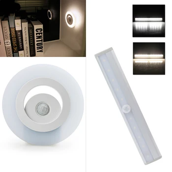 

Best combo sale Smart Sensor night light PIR Infrared Motion Detector Wireless Wall night light Kitchen Wardrobe Closet Cabinet