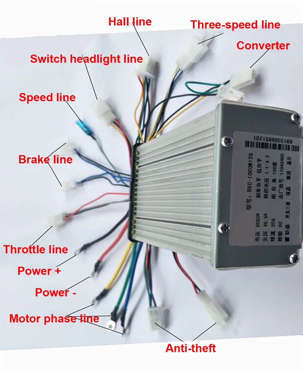 60v1000w1500w2000wэлектрический велосипед мотор бесщеточный контроллер Электрический велосипед Скутер BLDC расширение контроллер скутера контроллер