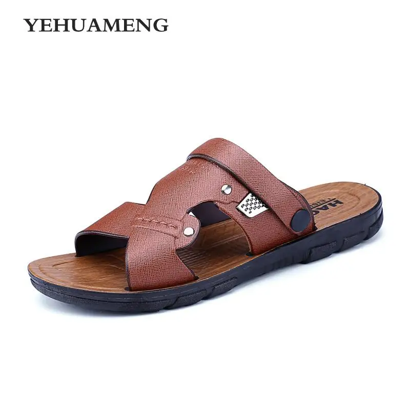 Fine men's shoes Male Summer Wear Antiskid Beach Shoes Tidal Current ...