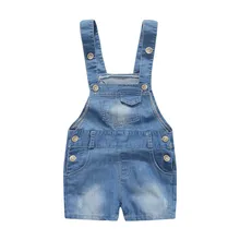 6 24 M font b Kids b font Baby Boy Overalls Denim font b Jeans b