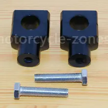 Универсальный " 25 мм алюминиевый черный мотоцикл рукоятка монтажный руль крепление стояка для Harley Honda Yamaha