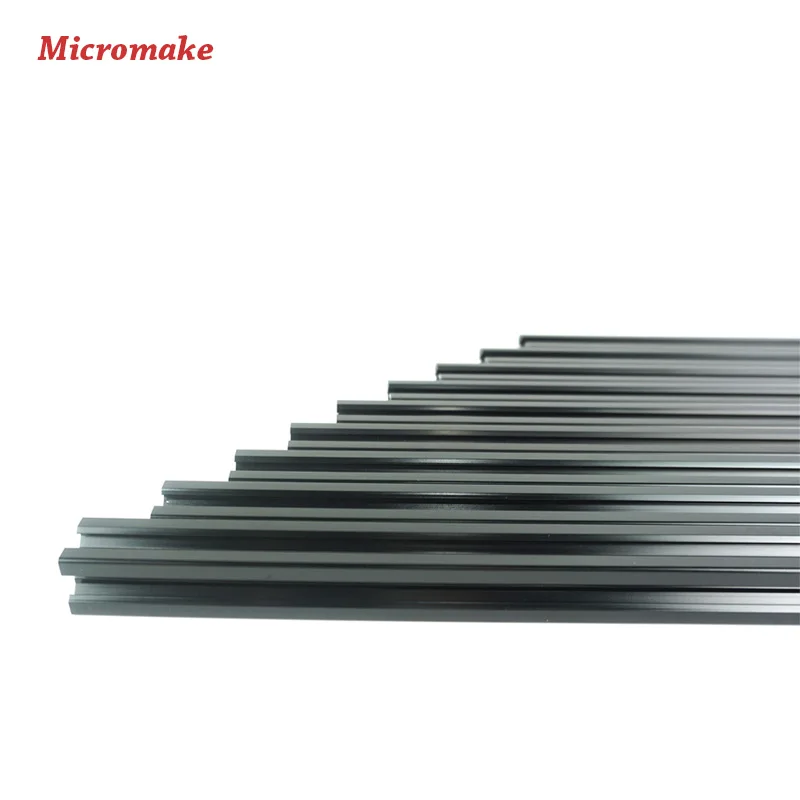 Micromake 3d принтеры запчасти V slot Rail алюминиевый профиль экструзии 2020 12 шт./лот Cutted