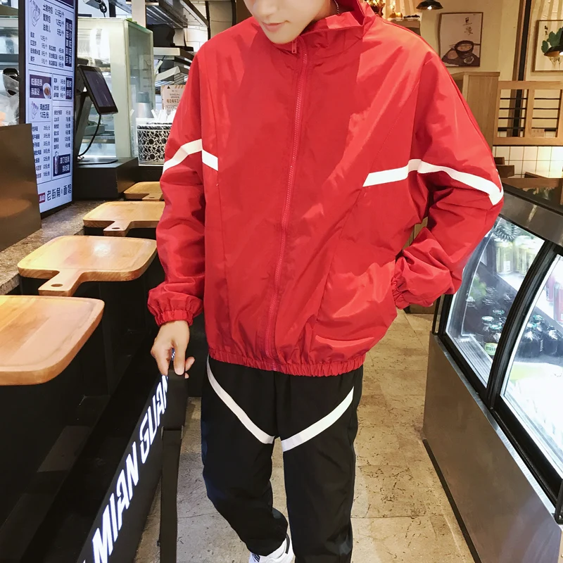 

Loldeal Men's Full Zip Tracksuit Set Casual track suit Sweat Suits Male Sporting Suit Sweatshirt