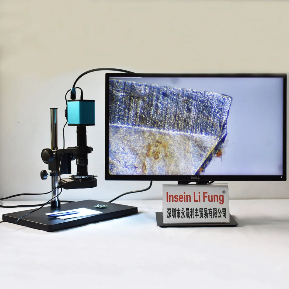 Промышленный видео монокулярный микроскоп объектив камеры C-Mount 200X параллельная Оптическая лупа 0.7X-4.5X непрерывное масштабирование