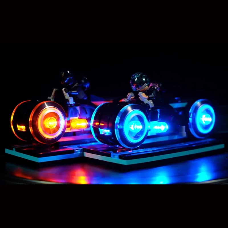 

Led Light Set For Lego 21314 Ninjagoed Ideas Tron Maste Legacy Light Cycles Building Blocks Bricks Toys (only light+Battery box)