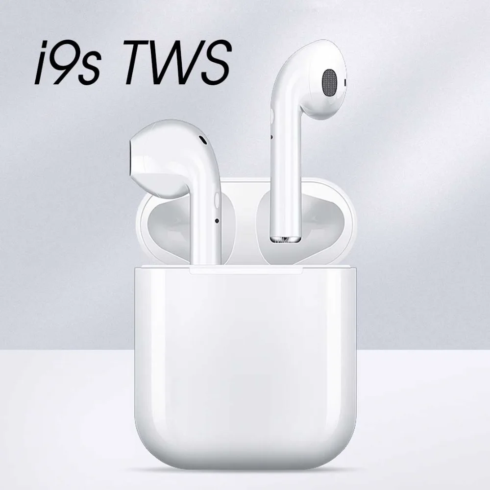 

i9s tws Wireless earphone earbuds 4.2 bluetooth headset sport headphone Invisible Earbud For Air pods With Charging box