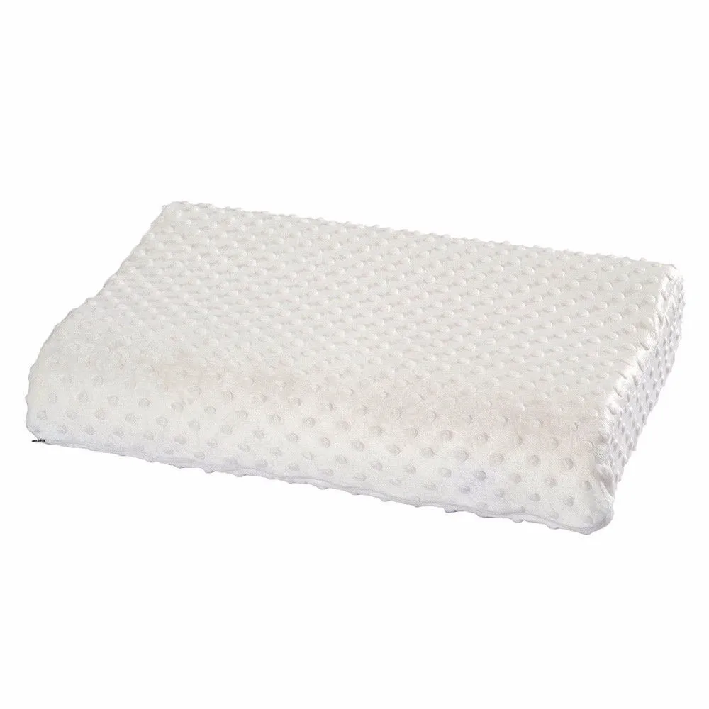 Látex de Espuma de Memória Cuidados de Saúde Roupa de Cama Modernplain Tingido Tecido Ortopédicos Lenta Recuperação Travesseiro Pescoço Cervical Rosa Azul Branca 5 Cheap Travesseiro
