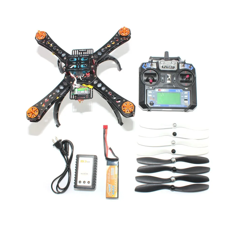 Полный DIY мини гоночный Drone Racer 310 стекловолокна Рамки MultiCopter Micro F3 Игровые джойстики at9 fs-i6 передатчик f14891-h - Цвет: With i6 TX Kit