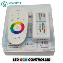 1set lot DC12 24V 18A RGB led controller 2 4G touch screen RF remote control for