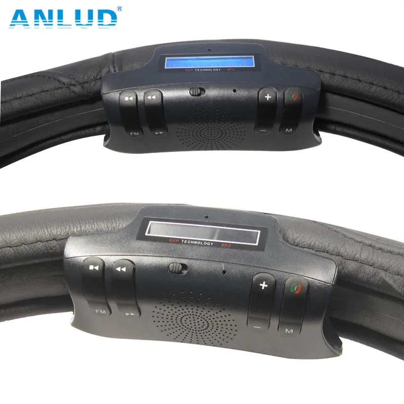 Steering Wheel Bluetooth Car Kit Thin Handsfree Speakerphone TF Card