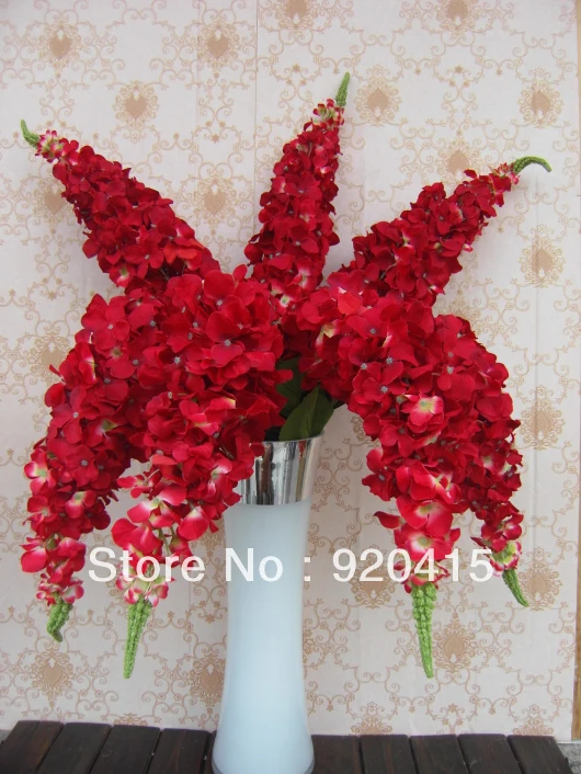 115cm Tall Artificial Hydrangea Silk Flowers With Stem In White Blue Red Pink Green Paniculata Jpg 115cm Tall Artificial Hydrangea Silk Flowers With Stem In White Blue Red