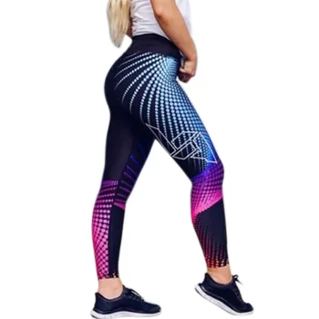 

Newly 1 Pcs Women Lady Pants Trousers Leggings Slim High Waist Printing For Running DO99