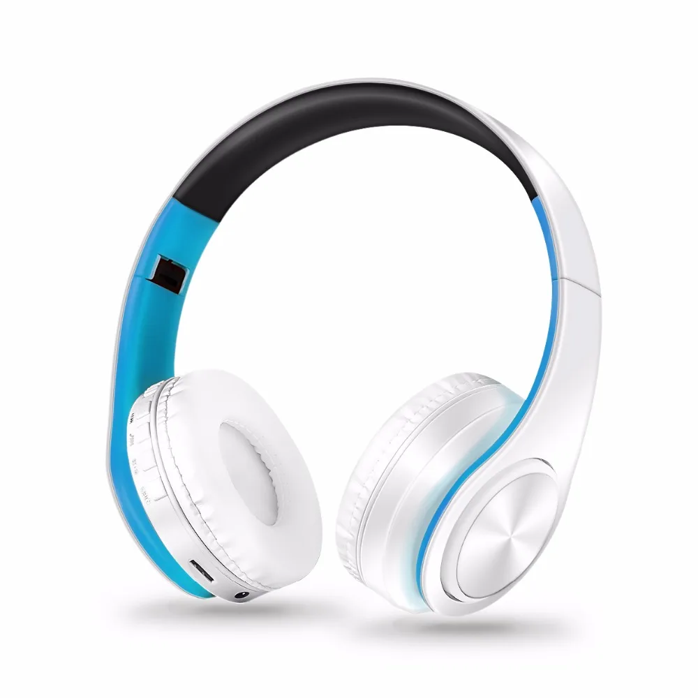 Красочные стерео аудио MP3 Bluetooth наушники Поддержка TF карты Беспроводной