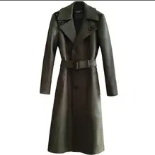 Mens trench coats man British mink leather long coat men clothes slim fit overcoat long sleeve 2019 new designer autumn winter цена Mens trench coats man British mink leather long coat men clothes slim fit overcoat long sleeve 2019 new designer autumn winter цены онлайн