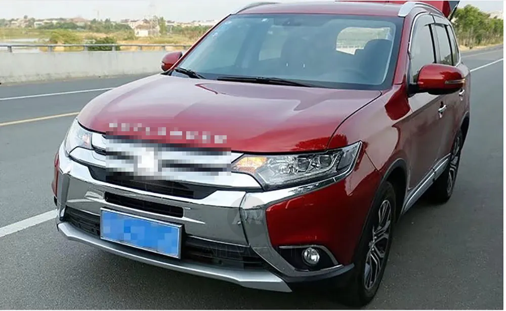 Для Mitsubishi Outlander передняя решетка крышка АБС хромированная Защитная панель для переднего и нижней бампер решетка отделка 1 шт. AITWATT