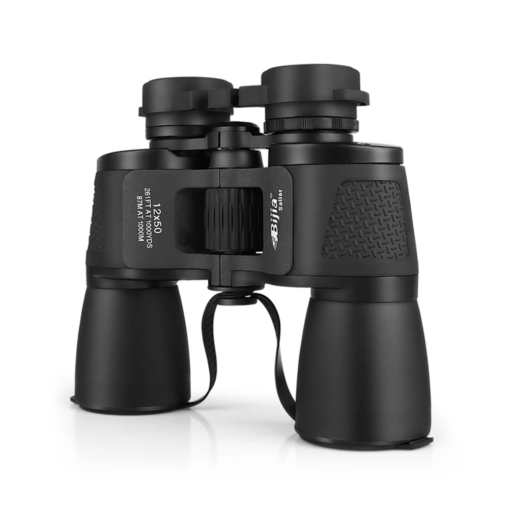 BIJIA 12x50 عالية الطاقة عالية التكبير مناظير عسكرية في الهواء الطلق مراقبة الطيور هايت الوضوح الصيد تلسكوب