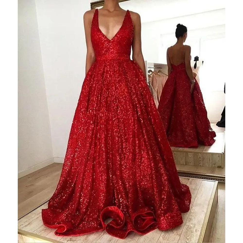 

Elegant Burgundy Long Formal Evening Dress A Line Floor Length Spaghetti Strap Backless Summer Party Dresses Robe De Soiree