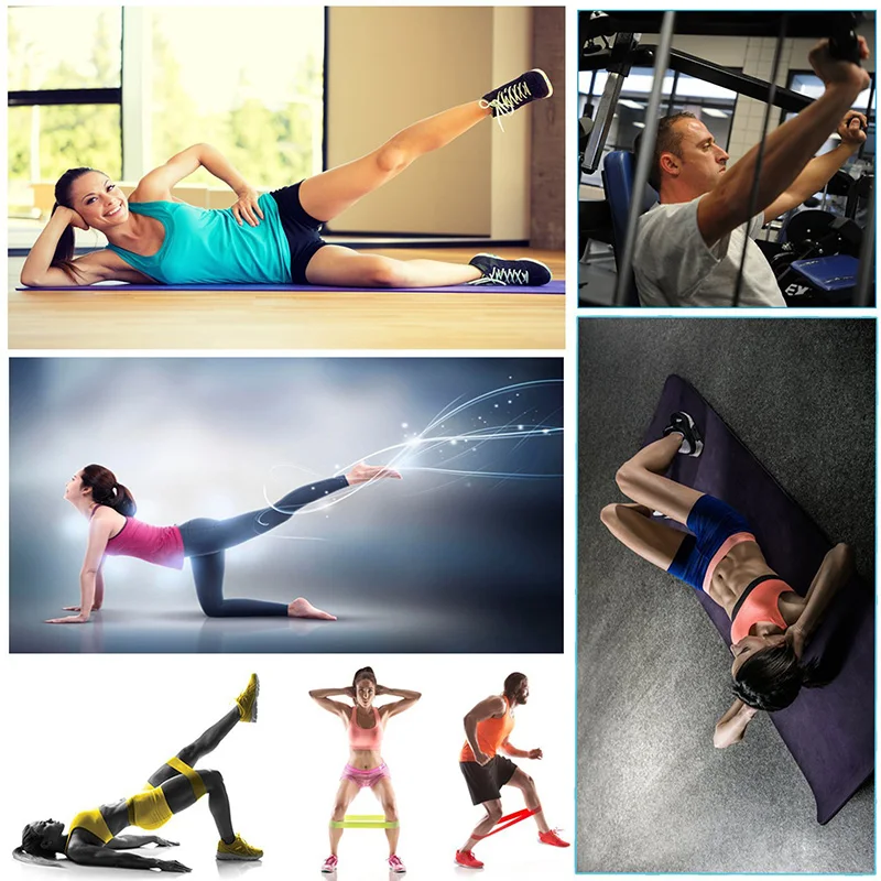 Эластичные резинки для пилатеса для фитнеса, растяжки, тренировки, натуральный латекс, для дома, силовое напряжение, для тренировок, для спортзала, спортивный жгут