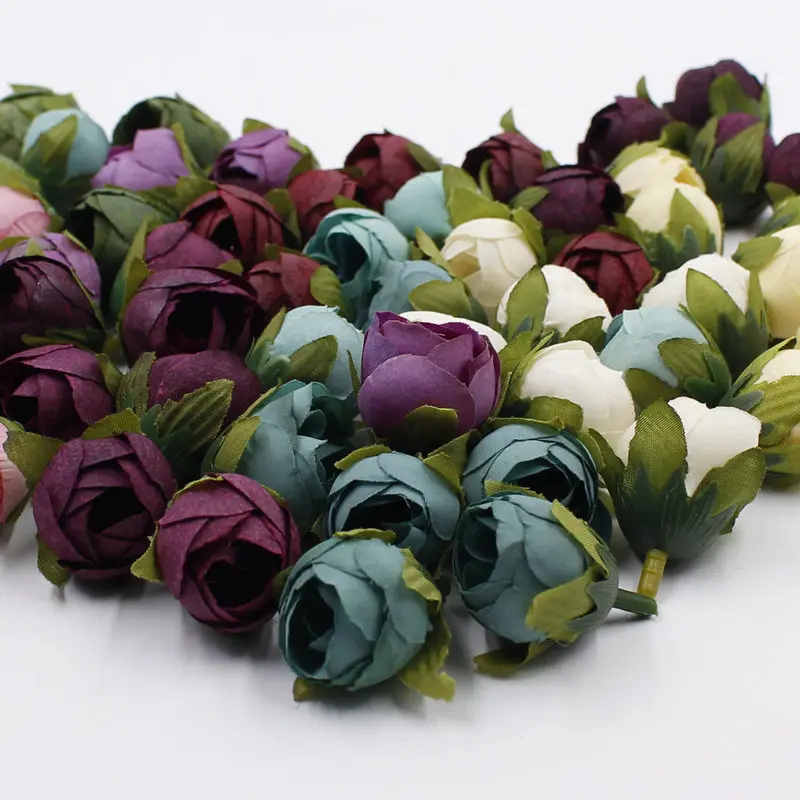 10 шт./партия декоративные венки для украшения дома|silk flower heads|flower headartificial tea rose |