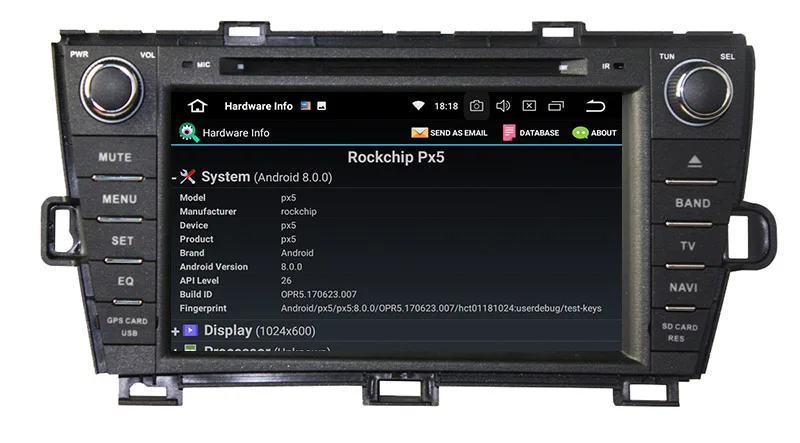 Clearance Belsee 2 Din 4GB 8" IPS Screen Android 8.0 Car Radio Stereo Head Unit for Toyota Prius Right Hand Drive 2009 2010 2011 2012 2013 2