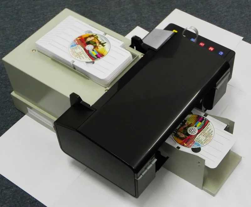 Автоматический принтер для CD DVD диск печатная машина с 51 шт. CD/ПВХ лоток экспортного качества принтер для печати на ПВХ картах для Epson L800