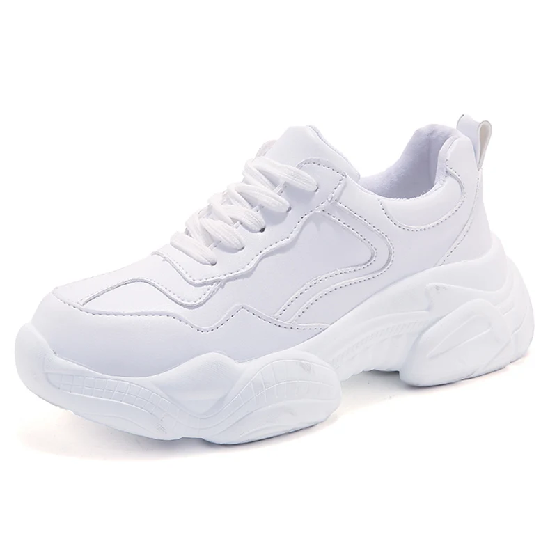

2019 Spring New Brand Sport Chunky Sneakers Black White Shoes Woman Casual Shoes Platform Sneakers Zapatos Mujer Chaussure Femme