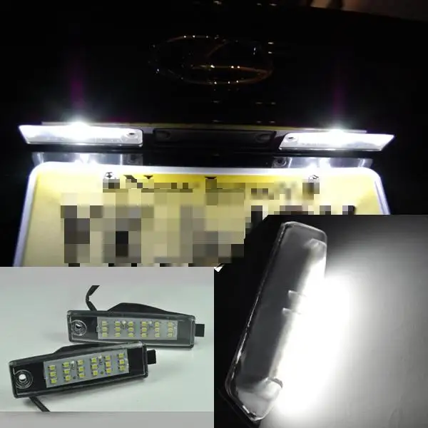 

2 шт., светодиодный ные лампы для заднего номерного знака Harrier SXU1/MCU1/ACU1 MPV (03,1998-01,2003)