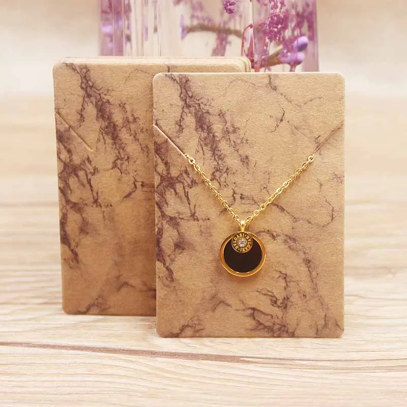 100Pc various design jewelry necklace paper package card DIY handmade flower/marbling/sweet love charms pendant dispaly tag card
