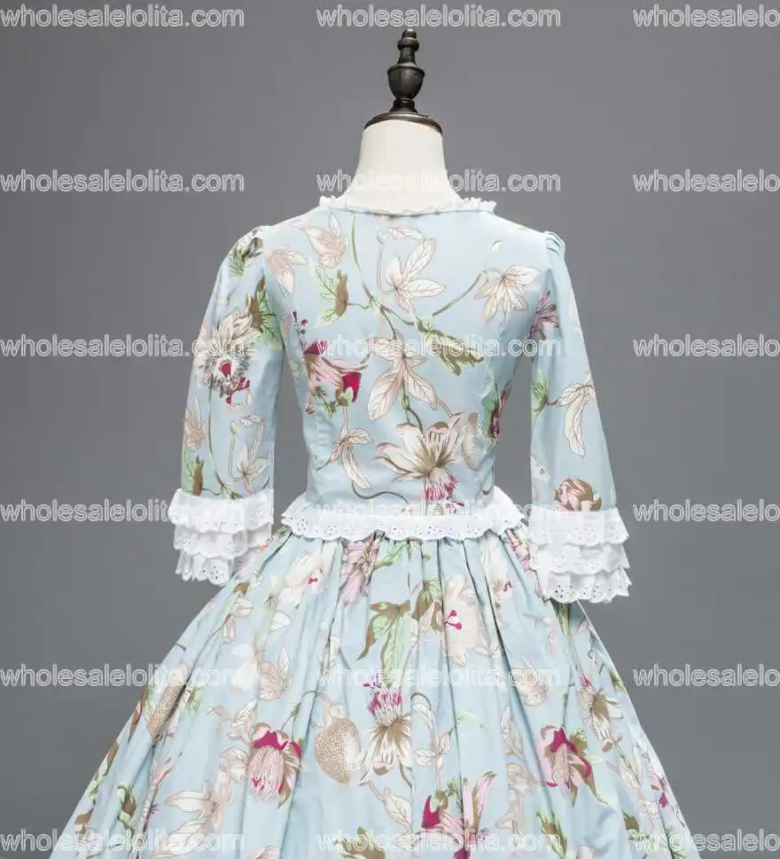 Бальное платье в стиле эпохи Возрождения, платье с цветочным рисунком, одежда для театра