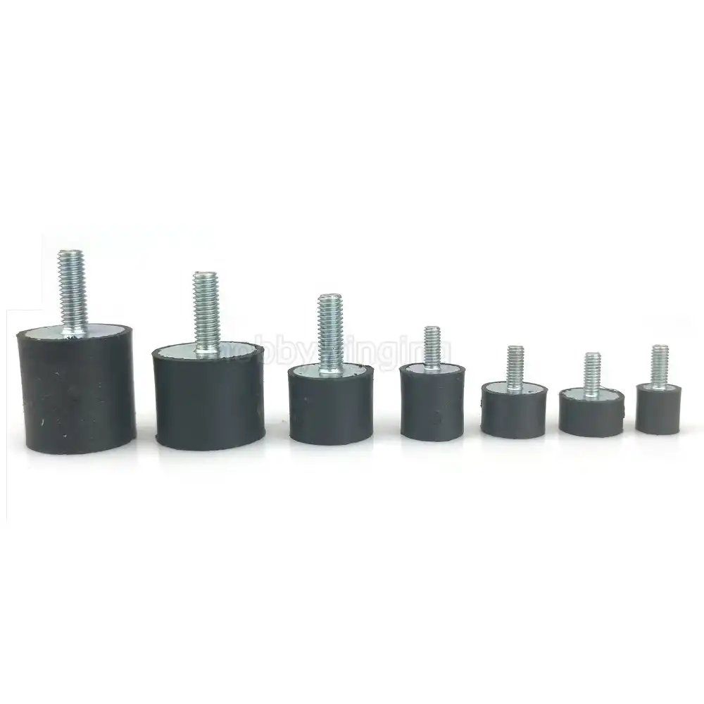 Tema 1pc M3 M4 M6 M8 Goma Amortiguador Doble Externa de Goma antivibraci/ón aislador de vibraci/ón Duradero WSF-shock absorber tama/ño : M4 15X10