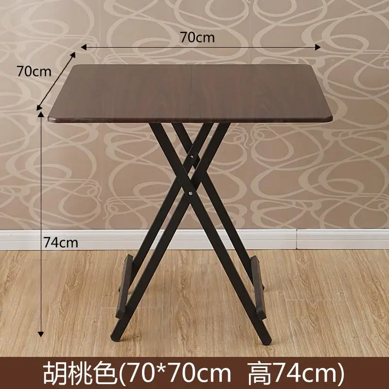 Одна квартира обеденный стол Малый дом едят складной обеденный стол квадратный 4 6 человек небольшой простой складной квадратный кухня - Цвет: style8