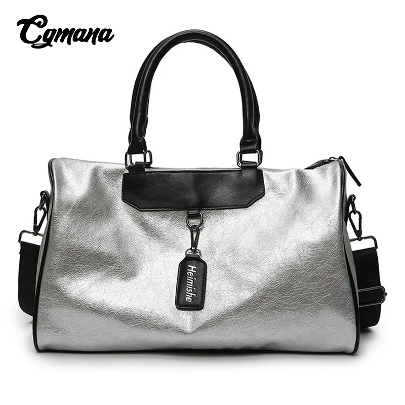 

Sports Bag Lady Luggage Bag 2019 Women Duffle Fashion Travel Bags Gym Leather Women Yoga Fitness sac de sport Big Weekend Bags