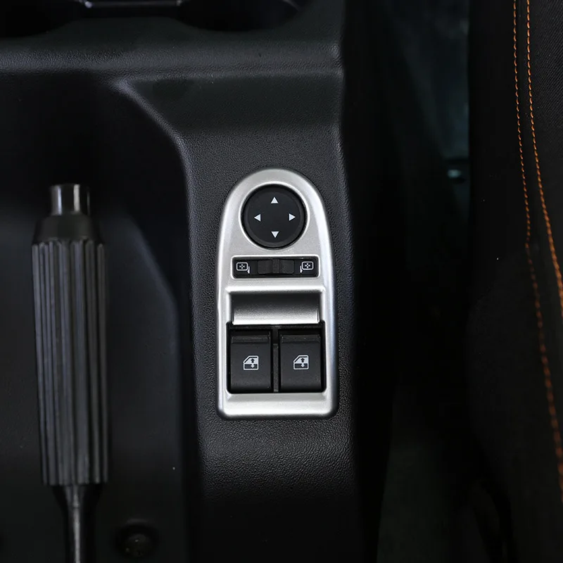 

Car ABS Matte Silver Window Lift Button Frame Trim For LADA NIVA Accessories
