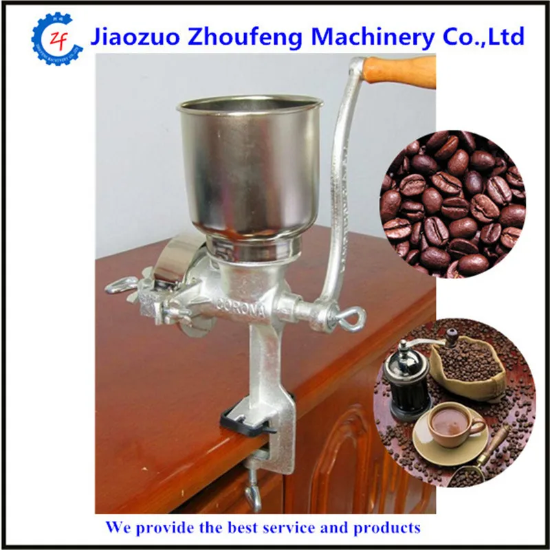 Hand operating grain mill home use manual corn coffee cocoa bean grinder machine   ZF