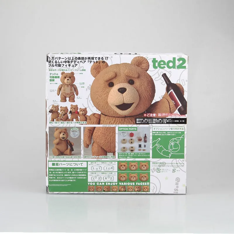 Movie TED 2 10cm Boxed Ted Teddy Bear BJD Figure Model Toys