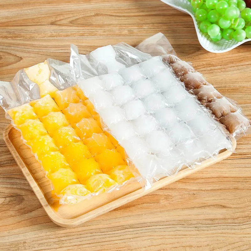 

10pcs/pack Disposable Ice-Making Bags Ice Maker Cube Tray Mold Ice Mould Ice Tray Summer DIY Drinking Tool