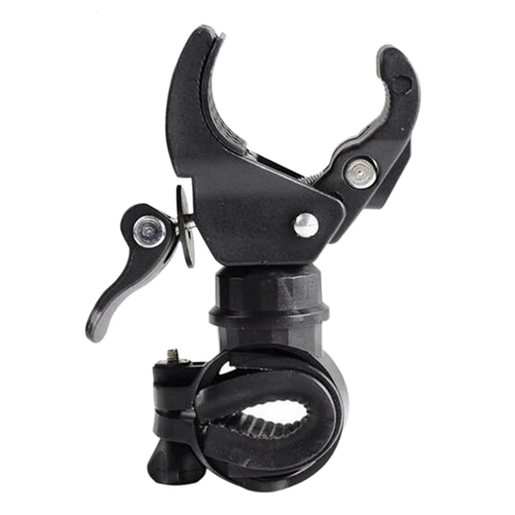 

1 Pc Rotation Swivel Bicycle Mount Road Bike Headlight Flashlight Torch Head Light Lamp Holder Bracket Clamp Clip Grip Black