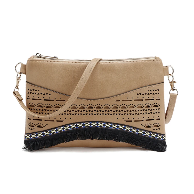 

Hollow Envelope Bag PU Leather Female Messenger Bag Fashion Ladies Handbags Clutch Purse Bolsa Feminina
