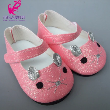 Details about   1 Pair Pink Leather Doll Shoes for 18 inch  Dolls 43Cm Baby JBbwU3US 