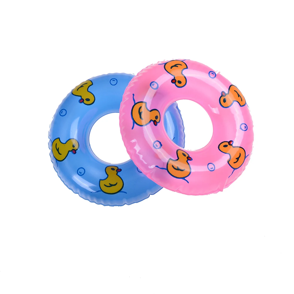 1 шт. 2 цвета мини плавательный круг спасательный пояс кольцо для куклы аксессуары для игрушек куклы, детские игрушки лучший подарок
