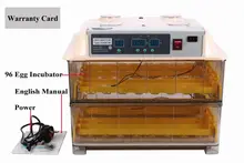 Top sale Digital Automatic Egg incubator 96 chicken egg hatching machine Turning chicken gooose quail duck egg poultry