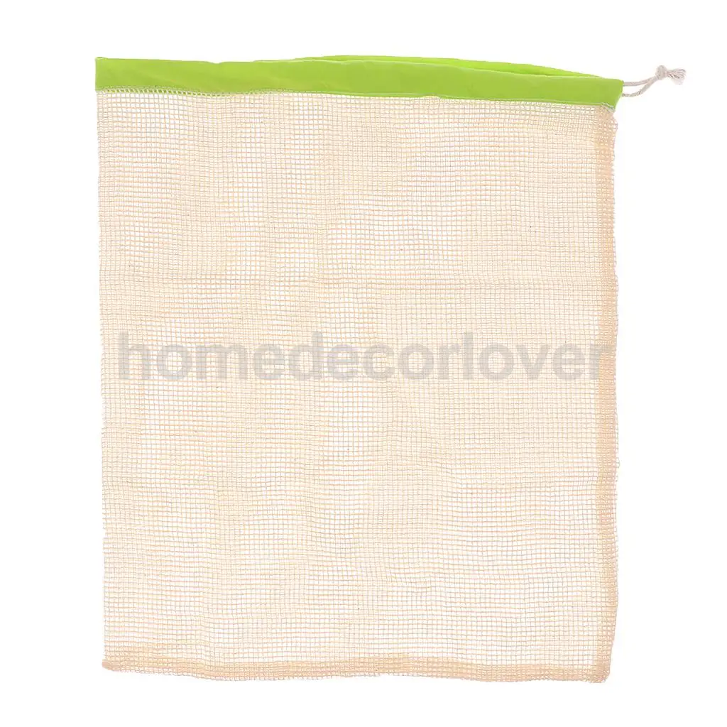 Mesh Shopping Beach Bag Grocery Bags Fruit Vegetable Travel Basket Green