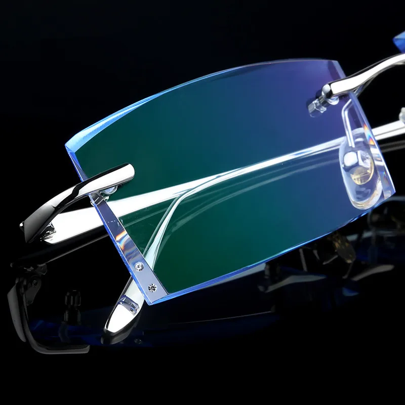 

Rimless Glasses Prescription Glasses Titanium frame Men's Optical glasses Myopia Hyperopia Progressive prescription yj8