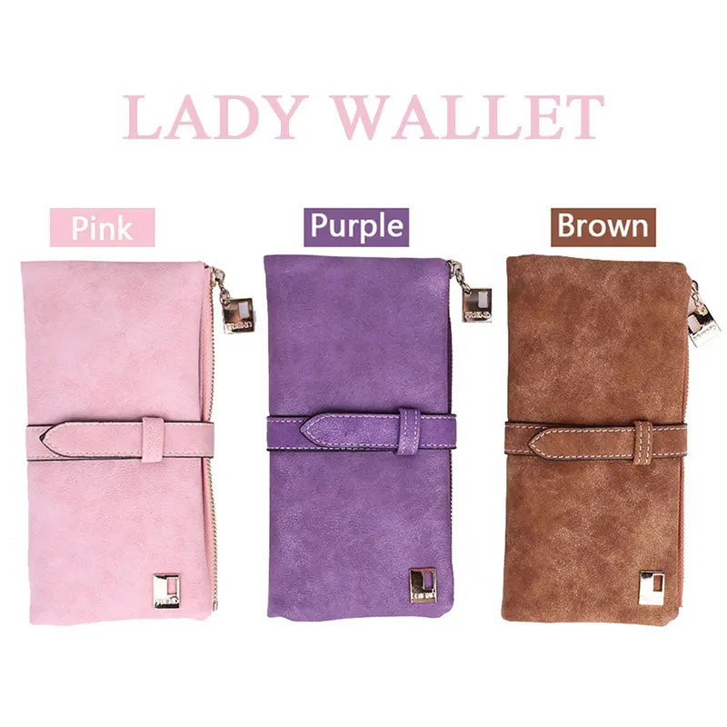 Женский кошелек модные простые карты 3 цвета женская сумка
