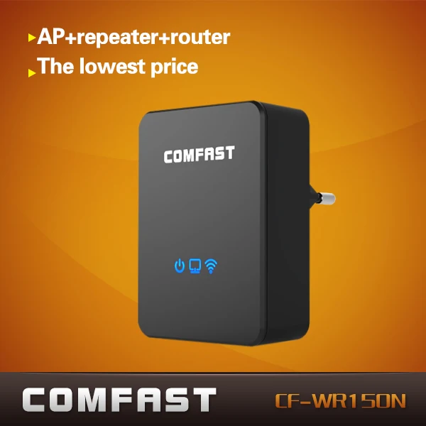  COMFAST 150Mbps WIFI repeater AP+repeater+router three-in-one CF-WR150N 802.11N portable wireless AP wi fi router EU/US plug  