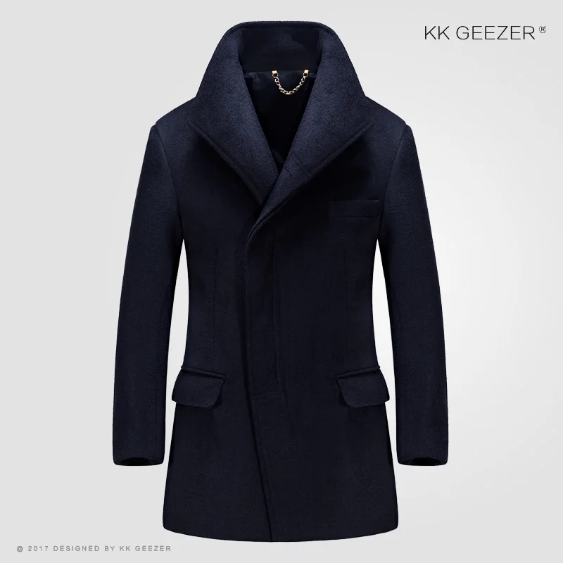 Шерстяное Мужское полупальто, куртки и пальто, теплое зимнее известное Брендовое приталенное Фланелевое модное шерстяное британское деловое длинное кашемировое пальто