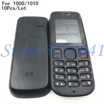 

10Pcs/Lot Original Full Housing Cover Case For Nokia 101 1000 101 1010 Front Frame+Battery Door+Middle Cover+keypads