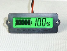 8-63v LCD battery level indicator with shell for lead acid lithium battery coulombmeter & voltmeter electric bike scooter parts