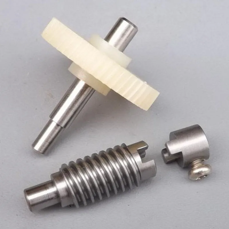 1 juego DIY 28mm plástico gusano reducción engranaje Set Metal rueda reductor de velocidad engranajes accesorios herramientas